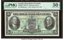 Canada Montreal, PQ- Royal Bank of Canada $5 3.7.1933 Ch.# 630-16-02 PMG About Uncirculated 50 EPQ. 

HID09801242017

© 2022 Heritage Auctions | All R...