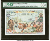 Central African Republic Banque des Etats de l'Afrique Centrale 5000 Francs 1.1.1980 Pick 11 PMG Gem Uncirculated 66 EPQ. 

HID09801242017

© 2022 Her...