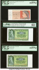 Czechoslovakia Czechoslovak State Bank (4); Republika 50 (2); 100; 20; 25 Korun 1953 (3); 1.5.1949; 1958 Pick 85a; 85b; 86b; 70a; 87a Five Examples PM...
