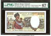 Djibouti Banque Nationale de Djibouti 10,000 Francs ND (1984) Pick 39b PMG Superb Gem Unc 67 EPQ. 

HID09801242017

© 2022 Heritage Auctions | All Rig...