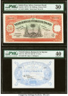 British West Africa West African Currency Board 20 Shillings 1.10.1949 Pick 8b PMG Very Fine 30; French Guiana Banque de la Guyane 5 Francs 1901 (ND 1...
