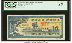 French Indochina Banque de l'Indo-Chine 500 Piastres ND (1944-45) Pick 68 PCGS Very Fine 30. Pinholes, minor rust and stains. 

HID09801242017

© 2022...