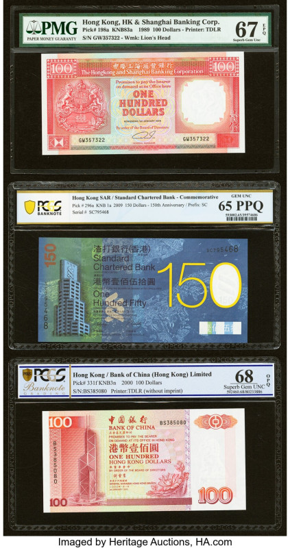 Hong Kong Hongkong & Shanghai Banking Corp. 100 Dollars 1.1.1989 Pick 198a KNB83...