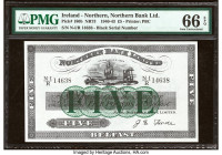 Ireland - Northern Northern Bank Limited 5 Pounds 1.4.1943 Pick 180b PMG Gem Uncirculated 66 EPQ. 

HID09801242017

© 2022 Heritage Auctions | All Rig...