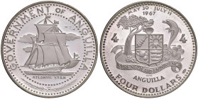 ANGUILLA Elisabetta II (1952-2022) 4 Dollari 1970 - KM 18 AG (g 28,35)
FS