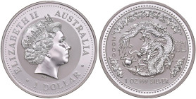 AUSTRALIA Elisabetta II (1952-2022) Dollaro 2000 - AG contenitore in plastica circolare
PROOF