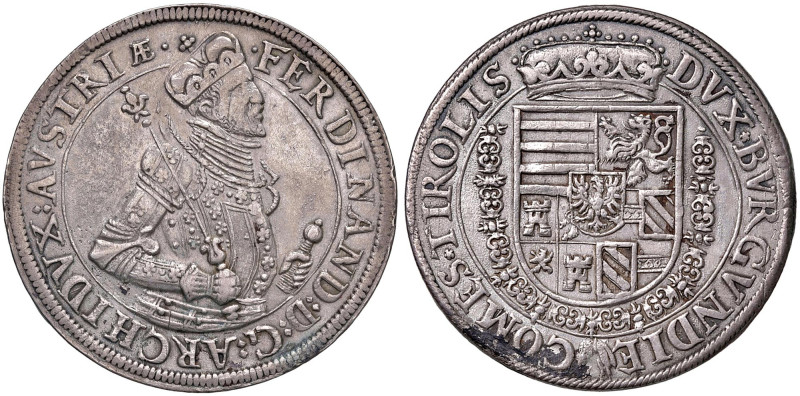AUSTRIA Ferdinando II d'Asburgo Arciduca (1564-1595) Tallero - Dav. 8099 (g 28,6...