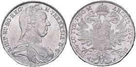 AUSTRIA Maria Teresa (1740-1780) Tallero 1780 Sigle IC-FA - Herinek 437 (g 27,80) AG
SPL/SPL+