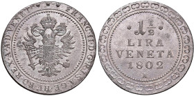AUSTRIA Francesco II d'Asburgo e di Lorena (1797-1805) Lira e mezza o 30 Soldi 1802 A - Gig. 7 (g 11,34) MI R
qSPL