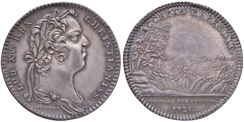 FRANCIA Luigi XV (1715-1774) Gettone 1725 - AG (g 6,37 - Ø 29 mm)
SPL