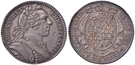 FRANCIA Luigi XV (1715-1774) Gettone 1752 - AG (g 6,77 - Ø 29 mm) Segnetti al D/
SPL