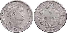 FRANCIA Napoleone I (1804-1814) 5 Franchi 1813 Q - Gad. 584 (g 24,87) AG
BB+