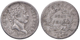 FRANCIA Napoleone I (1804-1814) Mezzo franco 1813 M - Gad. 399 (g 2,44) AG
MB-BB