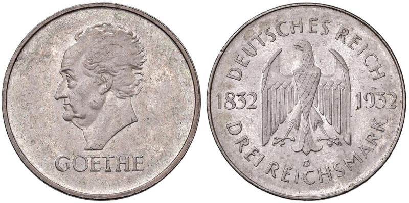 GERMANIA 3 Marchi 1932 G - KM 76 AG (g 15,09)
SPL