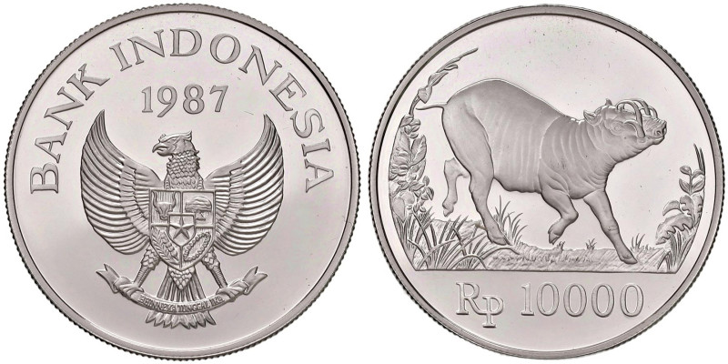 INDONESIA 10.000 Rupie 1987 - KM 45 AG (g 19,46)
FS