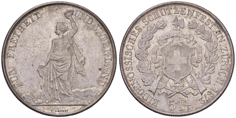 SVIZZERA Zurich 5 Franchi 1872 - X S11 (g 25,12) AG
SPL/SPL+