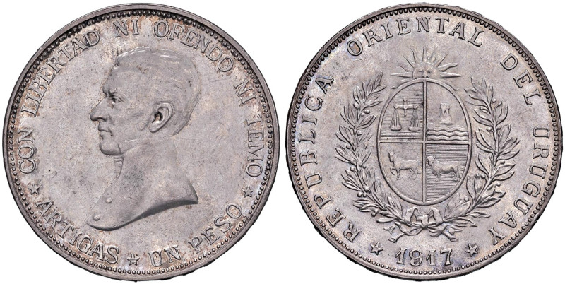 URUGUAY Peso 1917 - KM 23 AG (g 25,13) Minimi colpetti al bordo
SPL/SPL+