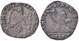 CASALE Ferdinando Gonzaga (1612-1626) Parpagliola 1616 - MIR 336/4 (g 2,37) CU
BB/qBB