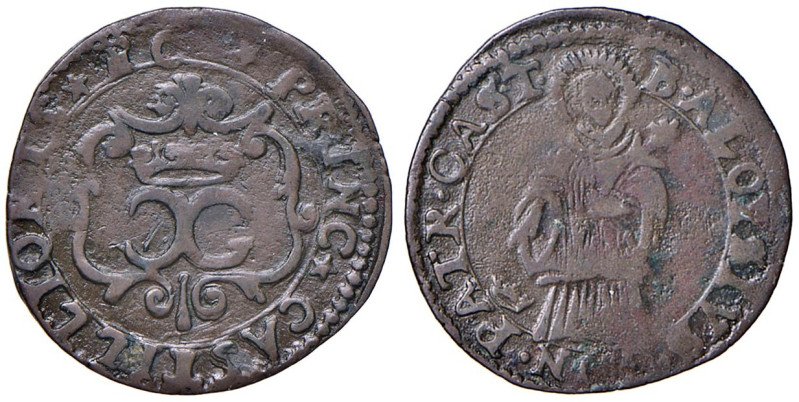 CASTIGLIONE STIVIERE Carlo Gonzaga (1678-1680) Frazione di Lira - CNI 11 (g 1,48...