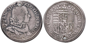 FIRENZE Nicolò Francesco di Lorena (1634-1635) Testone 1635 - MIR 319/2 (g 8,63) AG RR Foro otturato
BB