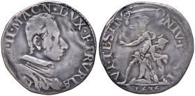FIRENZE Ferdinando II de' Medici (1621-1670) Lira 1636 - MIR 301/4 (g 4,37) AG RR Schiacciature
MB