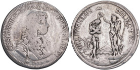 FIRENZE Cosimo III de' Medici (1670-1723) Piastra 1677 - MIR 326/4 AG (g 30,55) Fondi ripassati
MB