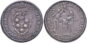 FIRENZE Cosimo III de' Medici (1670-1723) Giulio 1676 - MIR 336/4 (g 3,01) AG R Colpetti nel campo al R/
BB