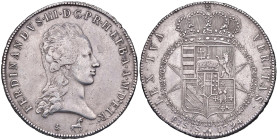 FIRENZE Ferdinando III di Lorena (1790-1801) Francescone 1794 - MIR 405/3 (g 27,27) AG R Segnetti di pulizia al D/
BB/BB+