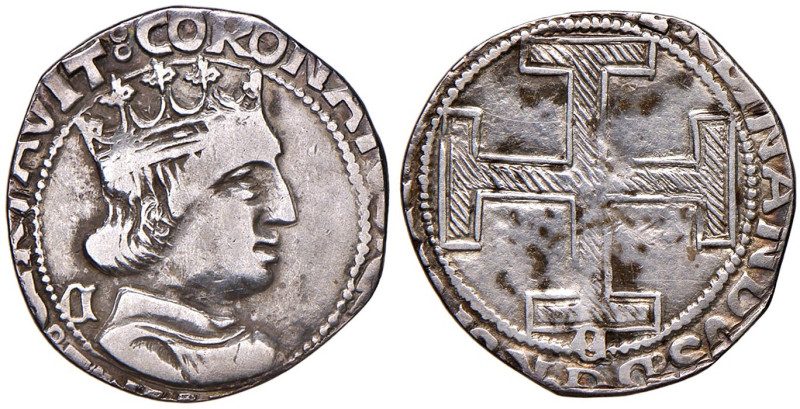 NAPOLI Ferdinando d'Aragona (1458-1494) Coronato - MIR 68/12 (g 2,83) AG Tosato...