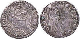 Paolo II (1464-1471) Ancona - Terzo di Grosso - Munt. 59 (g 1,20) AG RR
BB