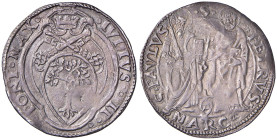 Giulio II (1503-1513) Ancona - Giulio - Munt. 62 AG (g 3,71) Lieve ondulazione di tondello
BB+