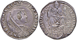 Giulio II (1503-1513) Bologna - Giulio - MIR R/ 584/3; D/ 584/1 (g 3,45) AG Ampia screpolatura al dritto
qBB/BB