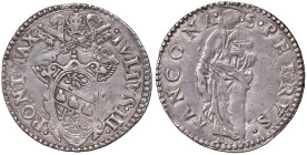 Giulio III (1550-1555) Ancona - Giulio - Munt. 54 (g 3,16) AG
qBB-BB