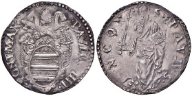 Paolo IV (1555-1559) Ancona - Giulio - Munt. 40 (g 3,25) AG
qSPL/SPL