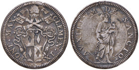 Clemente IX (1667-1669) Giulio - Munt. 8 (g 2,82) AG R Evidente segno al R/
qBB