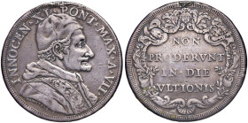 Innocenzo XI (1676-1689) Piastra An. VII - Munt. 35 (g 31,28) AG RR Appiccagnolo rimosso
BB