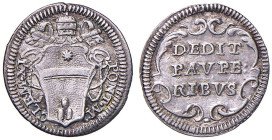 Clemente XI (1700-1721) Mezzo Grosso - Munt. 160 (g 0,66) AG R
SPL