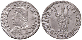 Clemente XI (1700-1721) Ferrara - Muraiola da 2 Baiocchi 1711 - Munt. 247a (g 1,20) MI R
SPL-FDC