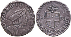Carlo II (1504-1553) Testone II° Tipo Burgh - MIR 339a (g 9,10) AG RR
BB