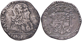 Carlo Emanuele II (1648-1675) Mezza Lira 1652 1° tipo - MIR 817b (g 6,78) AG R
qBB