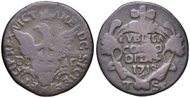 Vittorio Amedeo II (1713-1720) Palermo - Grano 1718 sigla T S - cfr. MIR 901n (g 4,24) CU
MB