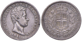 Carlo Alberto (1831-1848) 50 Centesimi 1842 T - Nomisma 732 (g 2,48) AG RRR
BB