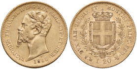 Vittorio Emanuele II (1849-1861) 20 Lire 1860 G - Nomisma 760 (g 6,44) AU
qSPL/SPL