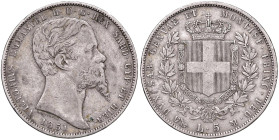 Vittorio Emanuele II (1849-1861) 5 Lire 1851 G - Nomisma 773 AG R
qBB/BB