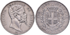 Vittorio Emanuele II Re Eletto (1859-1861) 2 Lire 1860 F - Nomisma 827 (g 9,98) AG Colpi al bordo
qBB/BB