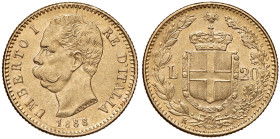 Umberto I (1878-1900) 20 Lire 1888 - Nomisma 986 (g 6,43) AU
SPL