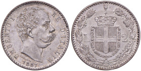 Umberto I (1878-1900) 2 Lire 1887 - Nomisma 1000 (g 10) AG R
SPL+