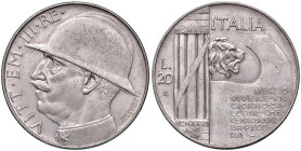Vittorio Emanuele III (1900-1946) 20 Lire "Elmetto" 1928- Nomisma 1093 (g 20,01) AG NC
qSPL