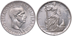 Vittorio Emanuele III (1900-1946) 10 Lire "Impero" 1936 - Nomisma 1121 (g 10,00) AG Segnetti di contatto e al bordo
FDC