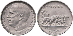 Vittorio Emanuele III (1900-1946) 50 Centesimi 1925 R - Nomisma 1242 NI RR
SPL